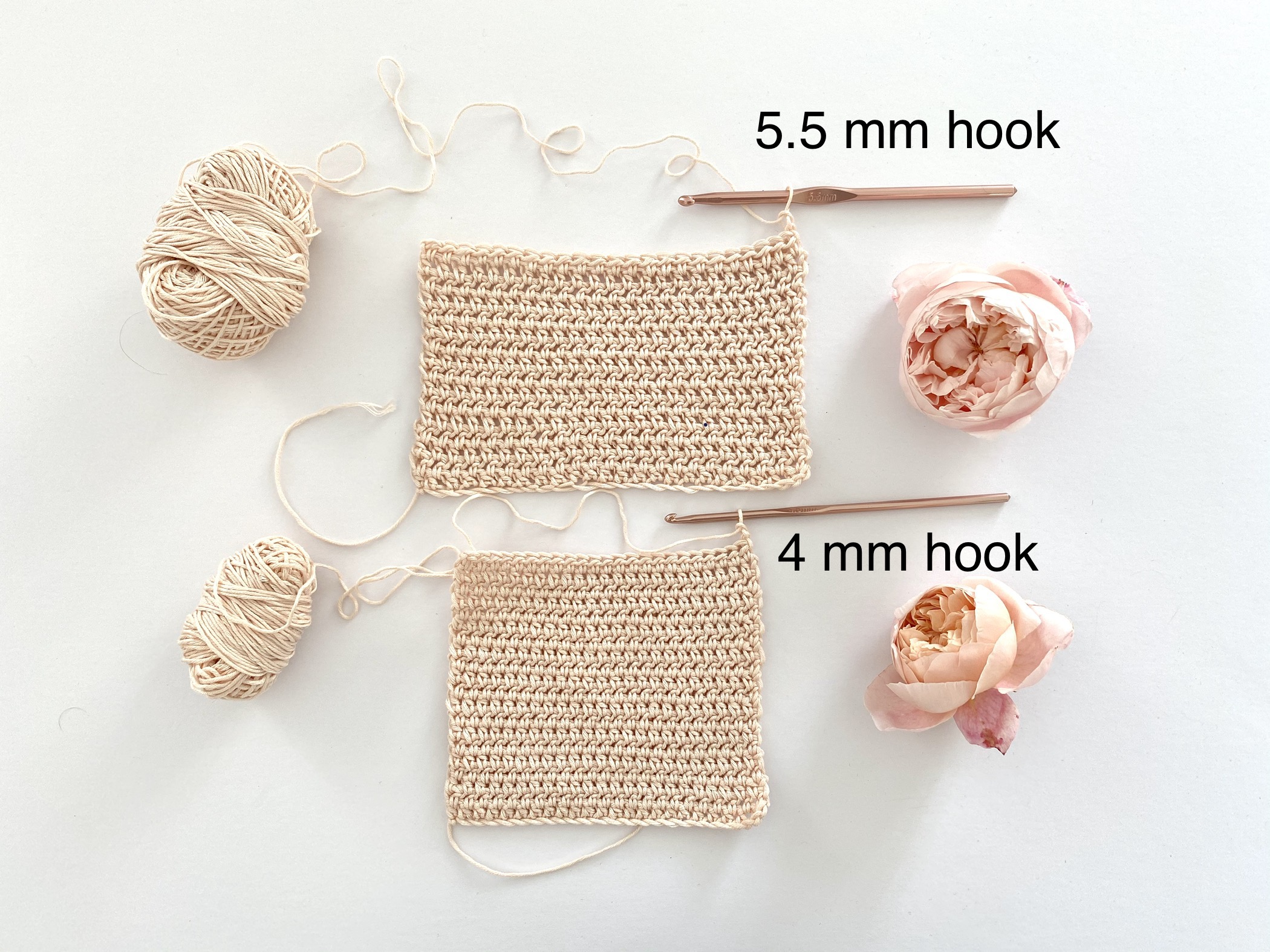 Crochet Hook Sizes, Gauge and Chaining, BEGINNER